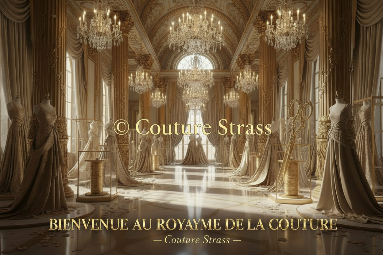Filigrane horizontal centré © Couture Strass